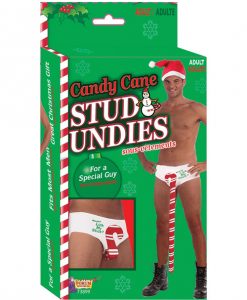 Candy Cane Stud Undies - Wanna Lick My Stick