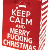 Keep Calm & Merry Fucking Christmas Gift Bag