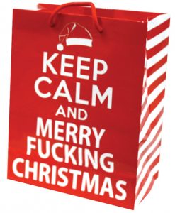 Keep Calm & Merry Fucking Christmas Gift Bag