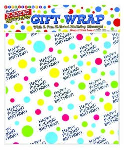 Happy Fucking Birthday Giftwrap - 2 Sheets