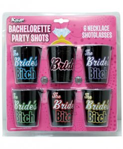 Bachelorette Party Shots The Bride's Bitches - Pack of 6