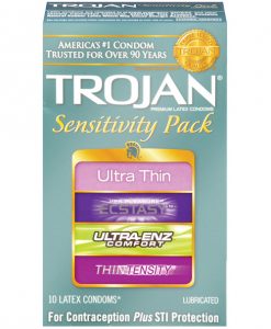 Trojan Sensitivity Pack Condoms - Box of 10