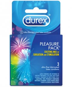 Durex Condom Pleasure Pack - Box of 3