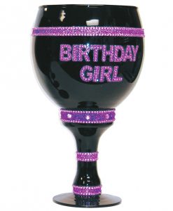 Birthday Girl Over Sized Goblet - Black