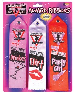 Bachelorette Award Ribbons - Pack of 3