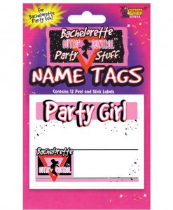 Bachelorette Name Tags - Pack of 12