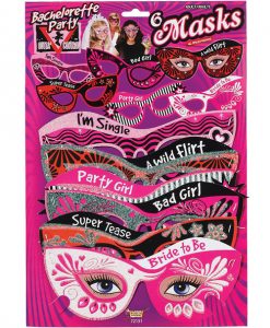 Bachelorette Outta Control Party Masks - Pack of 6