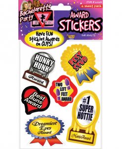 Bachelorette Award Stickers - 6 Sheets