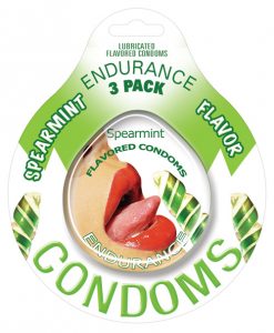 Endurance Flavored Condom - Spearmint Pack of 3
