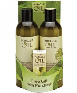 Earthly Body Miracle Oil Shampoo & Conditioner Pack w/Free Gift