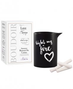 Love in Luxury Soy Massage Candle - 5.2 oz Black Lace
