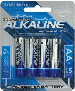 Doc Johnson Alkaline Batteries - AA 4 Pack