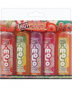 Hot Motion Lotion - 1 oz Bottle Asst. Flavors Pack of 5