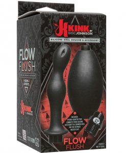 Kink Flow Silicone Anal Douche & Accessory - Black