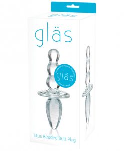 Glas Titus Beaded Glass Butt Plug