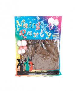 Naughty Party Boobie Balloons - Brown Pack of 6