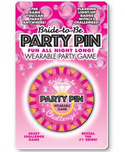 Bride to Be Wearable Party Pin Game