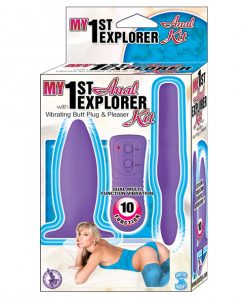 My 1st Anal Explorer Kit Vibrating Butt Plug and Please - Purple
