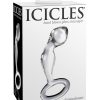 Icicles No. 46 Hand Blown Glass Butt Plug - Clear