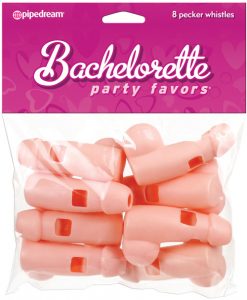 Bachelorette Party Favors Whistles - Pack of 8