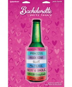 Bachelorette Party Favors Beer Rings - Asst. Colors and Sayings