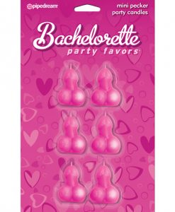 Bachelorette Party Favors Mini Pecker Party Candles - Pack of 6