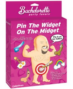 Bachelorette Party Favors Pin the Widget on the Midget