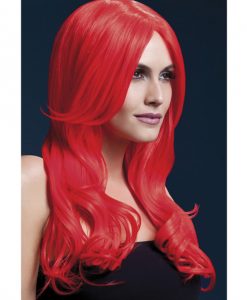 Smiffy The Fever Wig Collection Khloe - Neon Red