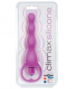 Climax Silicone Vibrating Bum Beads - Purple