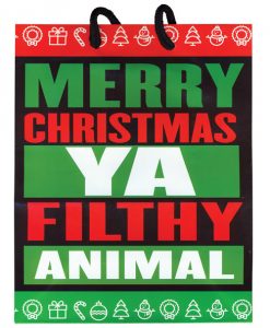 Christmas Ya Filthy Animal Present Gift Bag