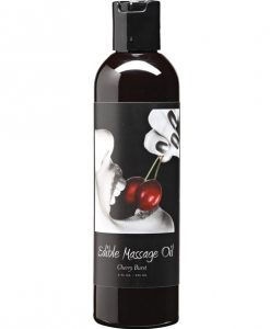 Earthly Body Hemp Edible Massage Oil - 8 oz Cherry