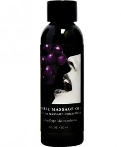 Earthly Body Edible Massage Oil - 2 oz Grape