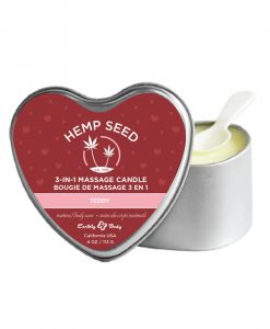 Earthly Body 2019 Valentines 3 in 1 Massage Candle - 4 oz Teddy
