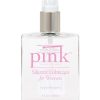 Pink Silicone Lube - 4 oz Glass Bottle