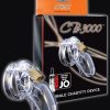 CB-3000 3" Cock Cage & Lock Set - Clear