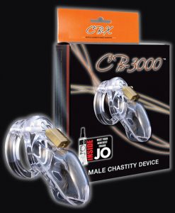 CB-3000 3" Cock Cage & Lock Set - Clear