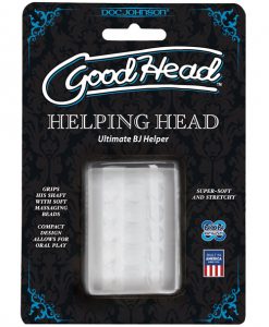 Good Head Helping Head Ultimate BJ Helper 2" Masturbator - Clear