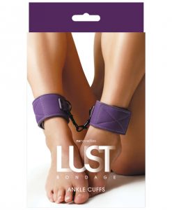 Lust Bondage Ankle Cuffs - Purple