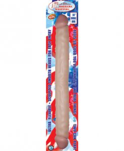 Real Skin All American Whoppers 18" Double Dong - Flesh