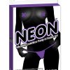Neon Luv Touch Vibrating Crotchless Panties & Pastie - Purple