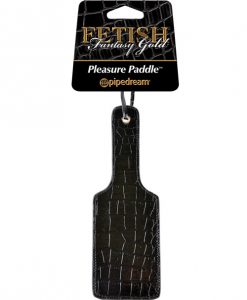 Fetish Fantasy Gold Pleasure Paddle - Black