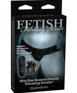 Fetish Fantasy Limited Edition Remote Control Vibrating Panties - Plus Size
