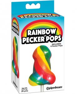 Rainbow Pecker Pops Pack - Pack of 6