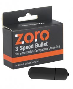 Perfect Fit Zoro Vibrating Bullet - 3 Speed Black