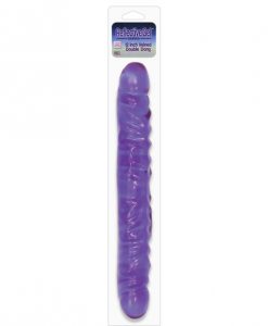 Reflective Gel 12" Vein Double Dong - Lavender