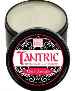 Tantric Soy Candle w/Pheromones - White Lavender