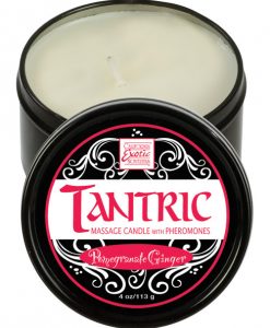 Tantric Soy Candle w/Pheromones - Pomegranate Ginger