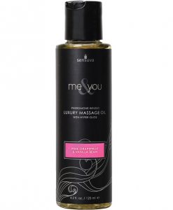 Sensuva Me & You Massage Oil - 4.2 oz Grapefruit Vanilla