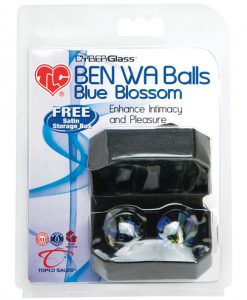 TLC CyberGlass Ben Wa Balls - Blue Blossom